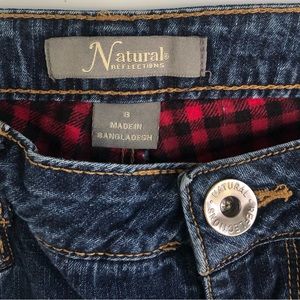 Natural reflections flannel lined jeans